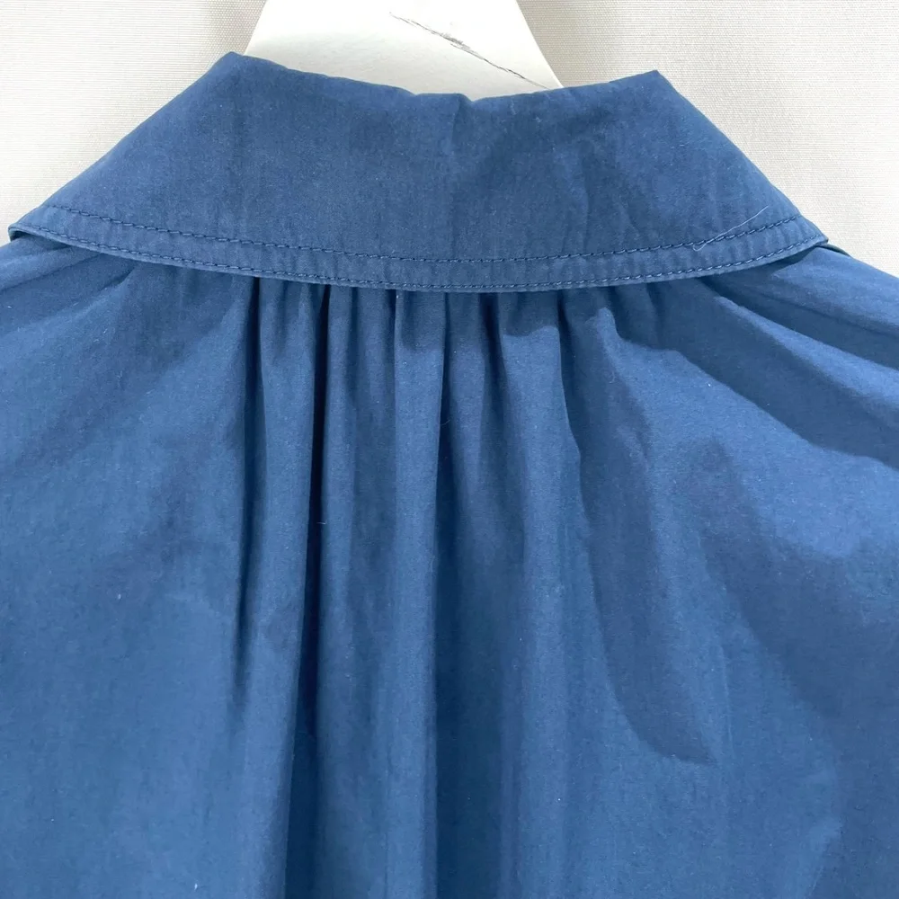 COS Blue Long Jacket with Gathered Back Size 2 - Picture 11 of 13